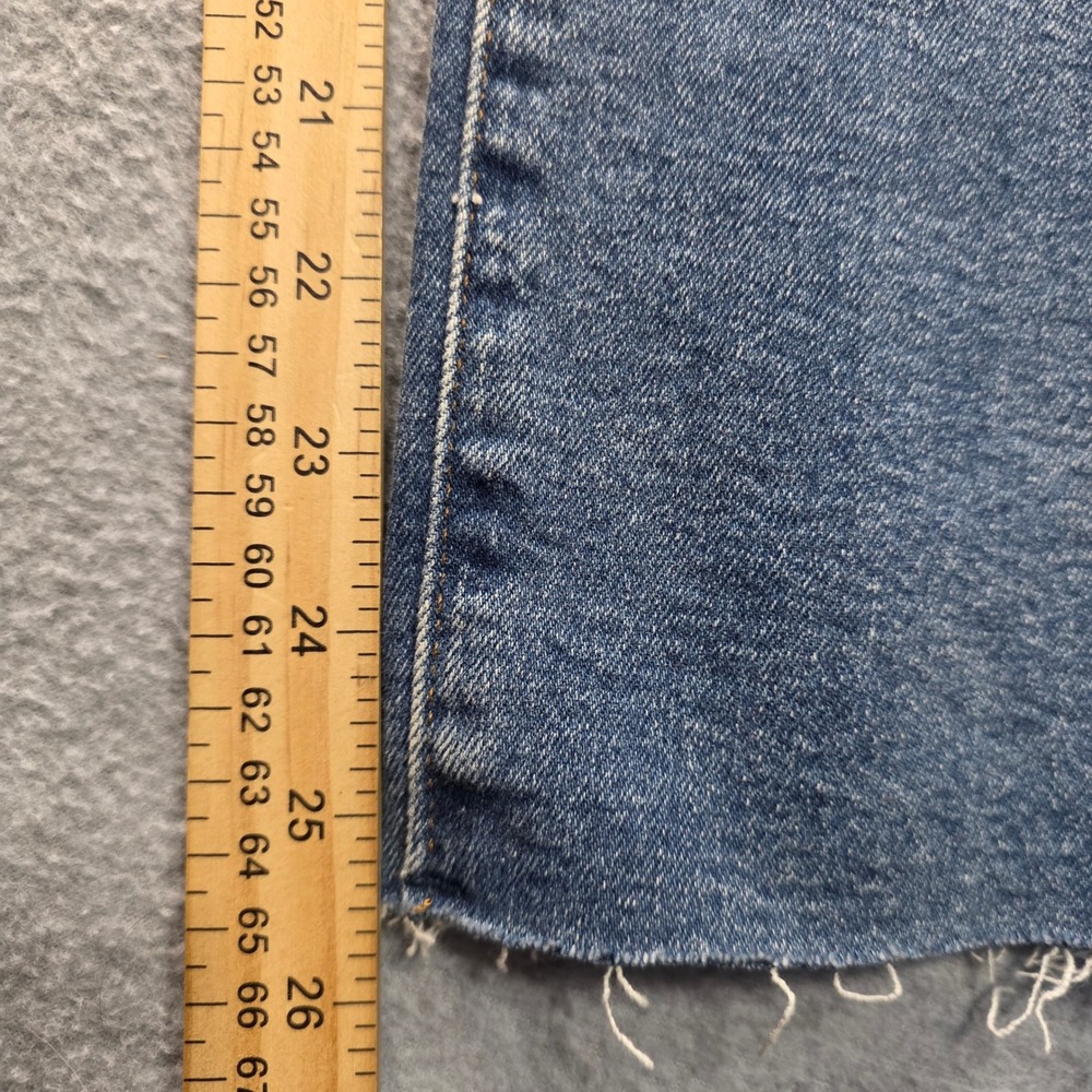 a.n.a High Rise Straight Leg Jeans Womens 16W Raw Hem Recycled Cotton - Picture 8 of 11